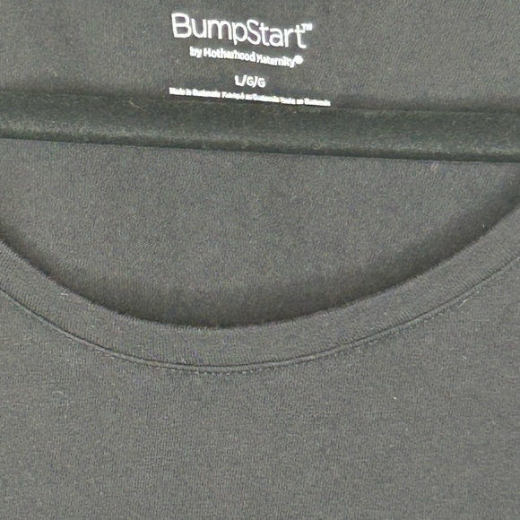 BumpStart Maternity Black Long Sleeve Tee Shirt Large - Picture 4 of 5